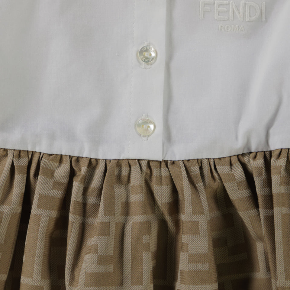 Fendi Bébé Filles Robe Beige