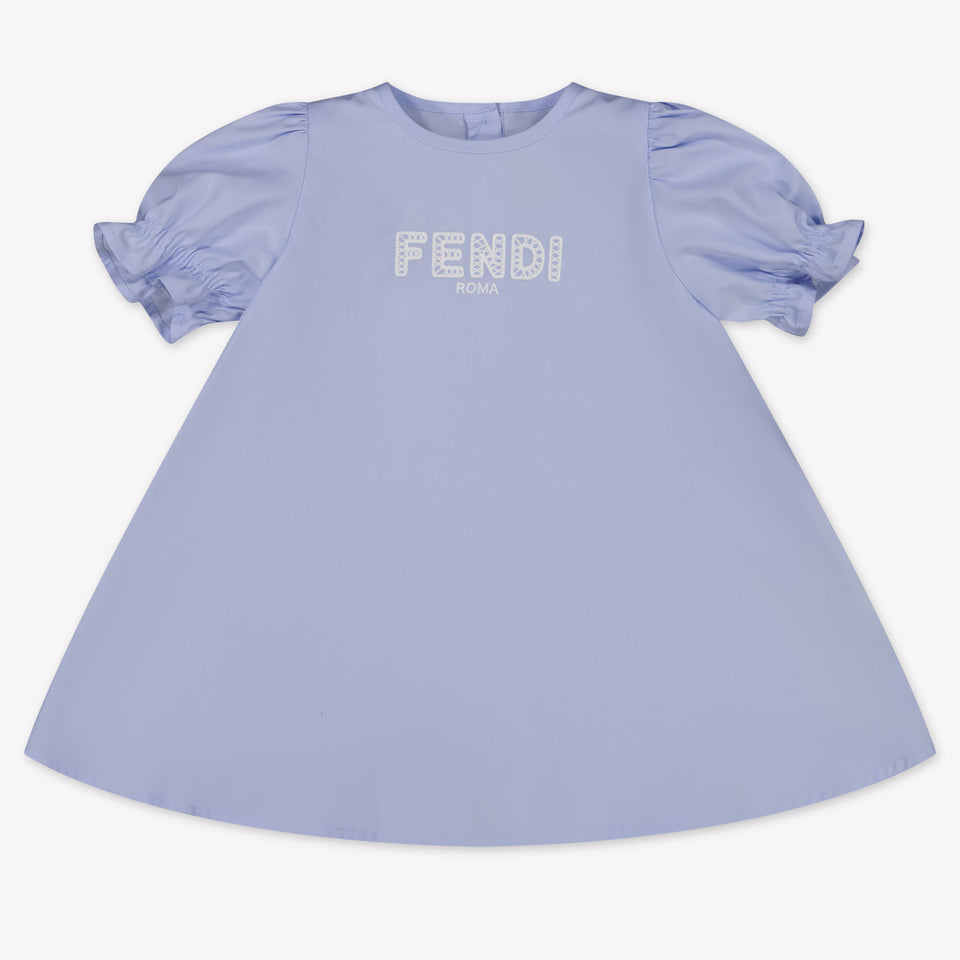 Fendi Baby Mädchen Kleid Hellblau