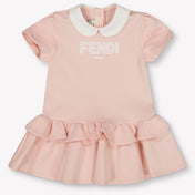 Fendi Baby Mädchen Kleid Hellrosa