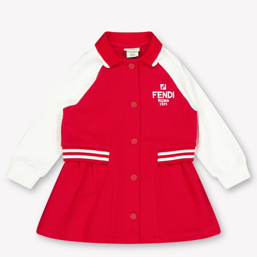 Fendi Bébé Filles Robe Rouge