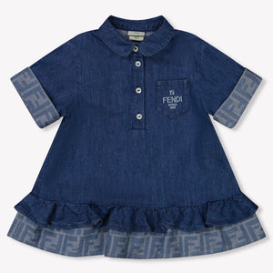 Fendi Bébé Filles Robe Navy