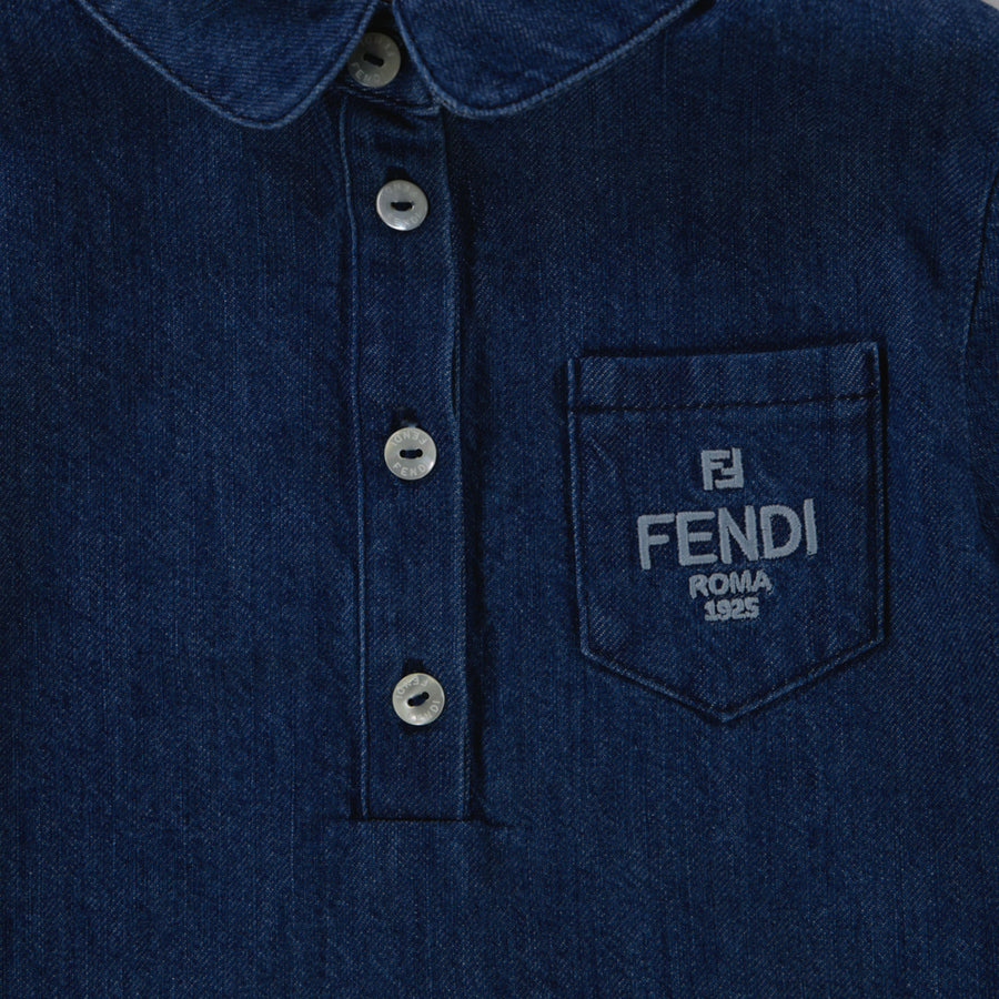 Fendi Bébé Filles Robe Navy