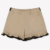 Fendi Bebé Chicas Shorts tes Beige