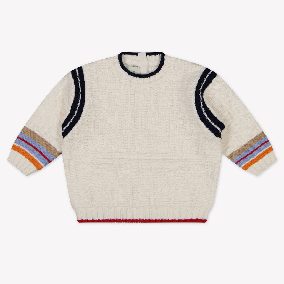 Fendi Baby Jongens Trui In Off White