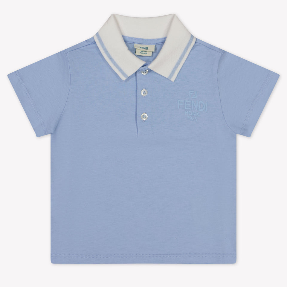 Fendi Bebé Chicos Polo Azul Claro