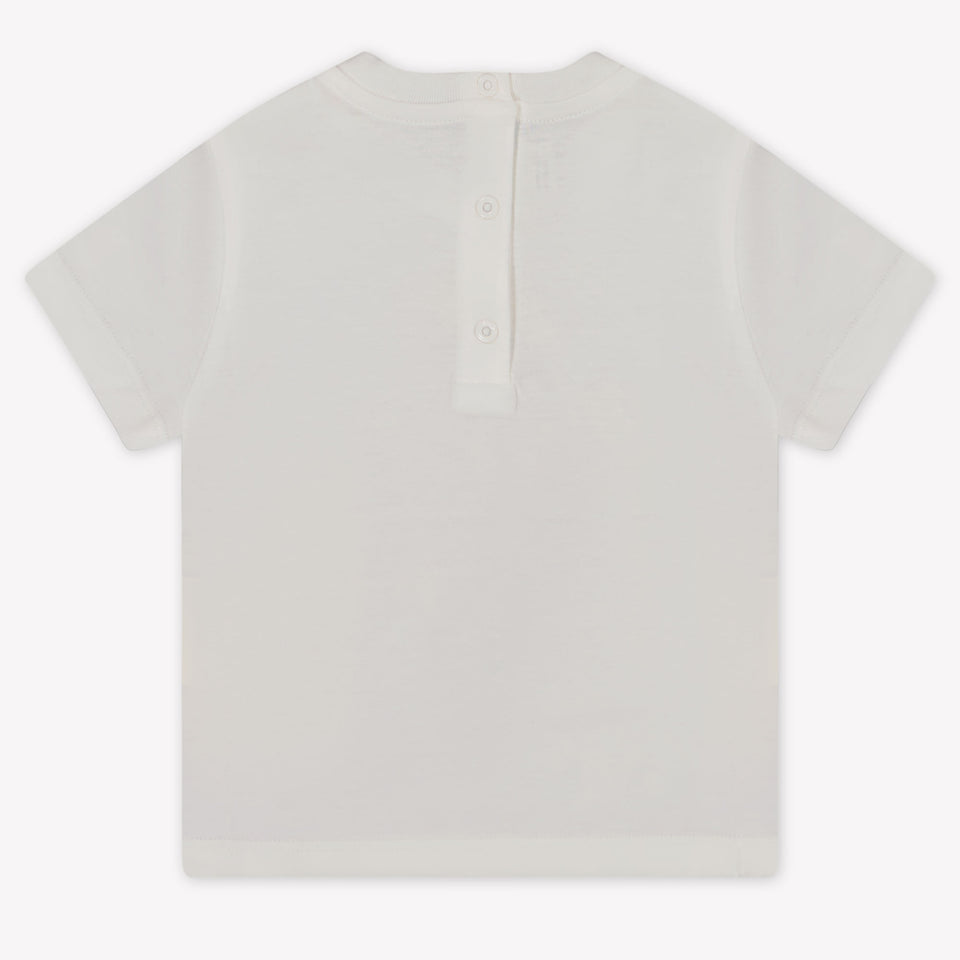 Fendi Bebé Chicos Camiseta en Blanco