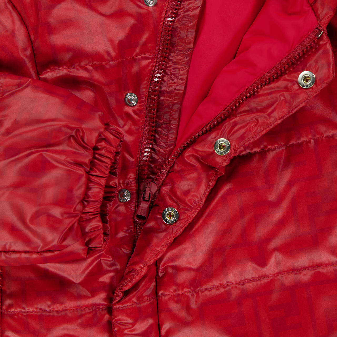 Fendi Baby Unisex Winterjacke Rot