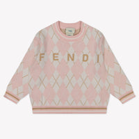 Fendi Bébé Unisexe Pull Rose Léger