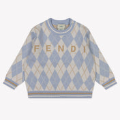 Fendi Baby Unisex Trui In Licht Blauw