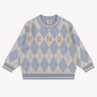 Fendi Baby Unisex Trui In Licht Blauw