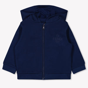 Fendi Baby Unisex Trui In Navy