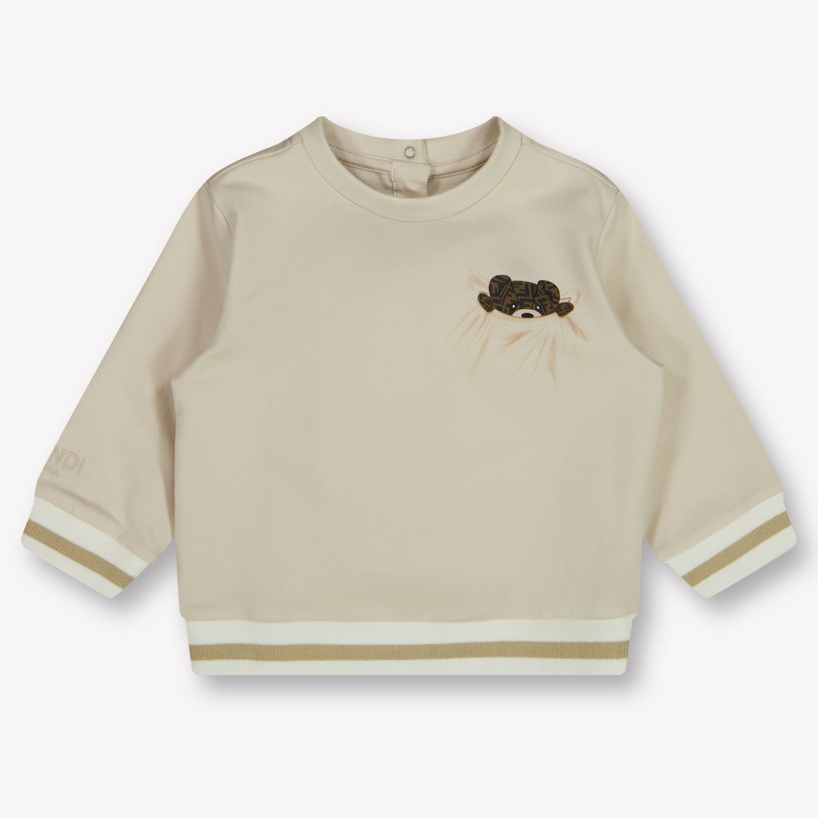 Fendi Bébé Unisexe Pull Beige