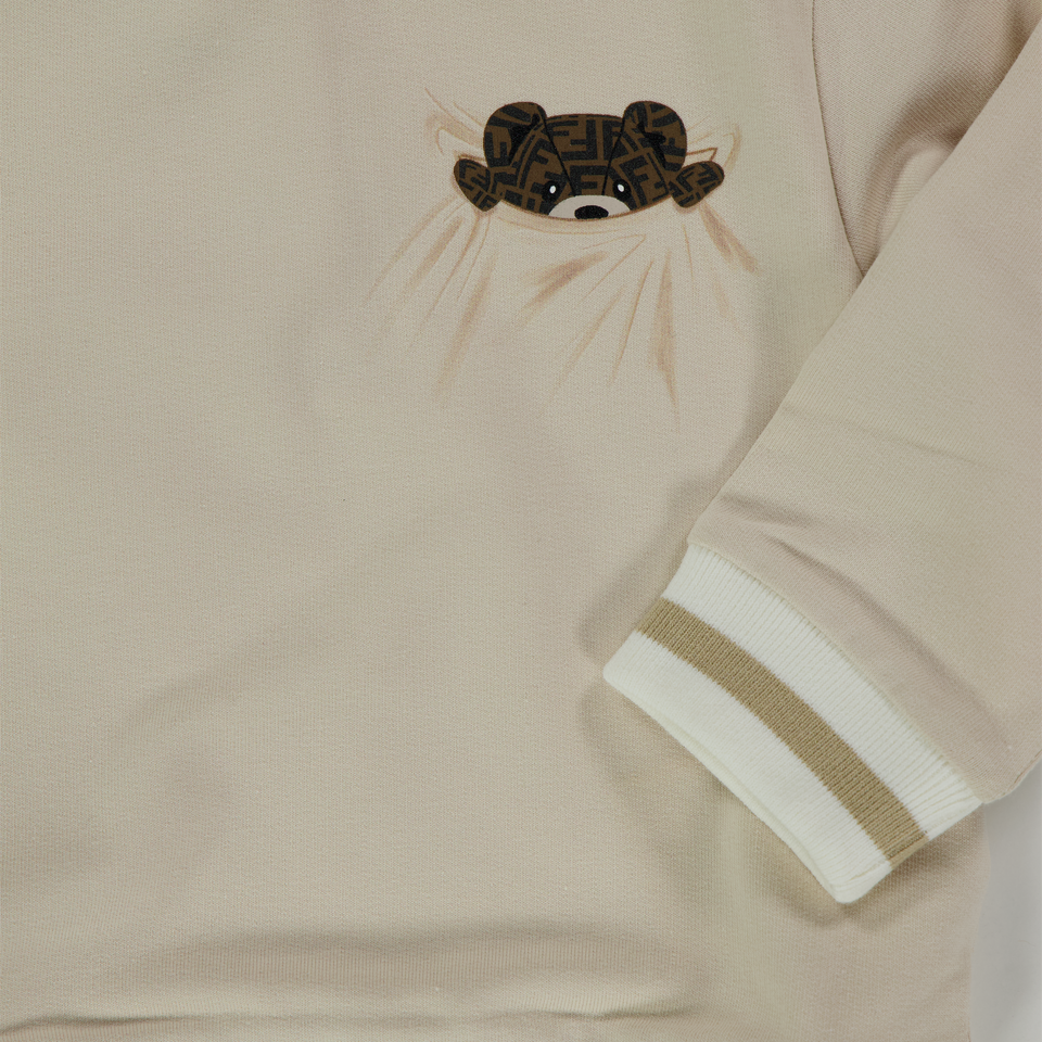 Fendi Bébé Unisexe Pull Beige