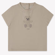Fendi Baby Unisex T-Shirt Beige