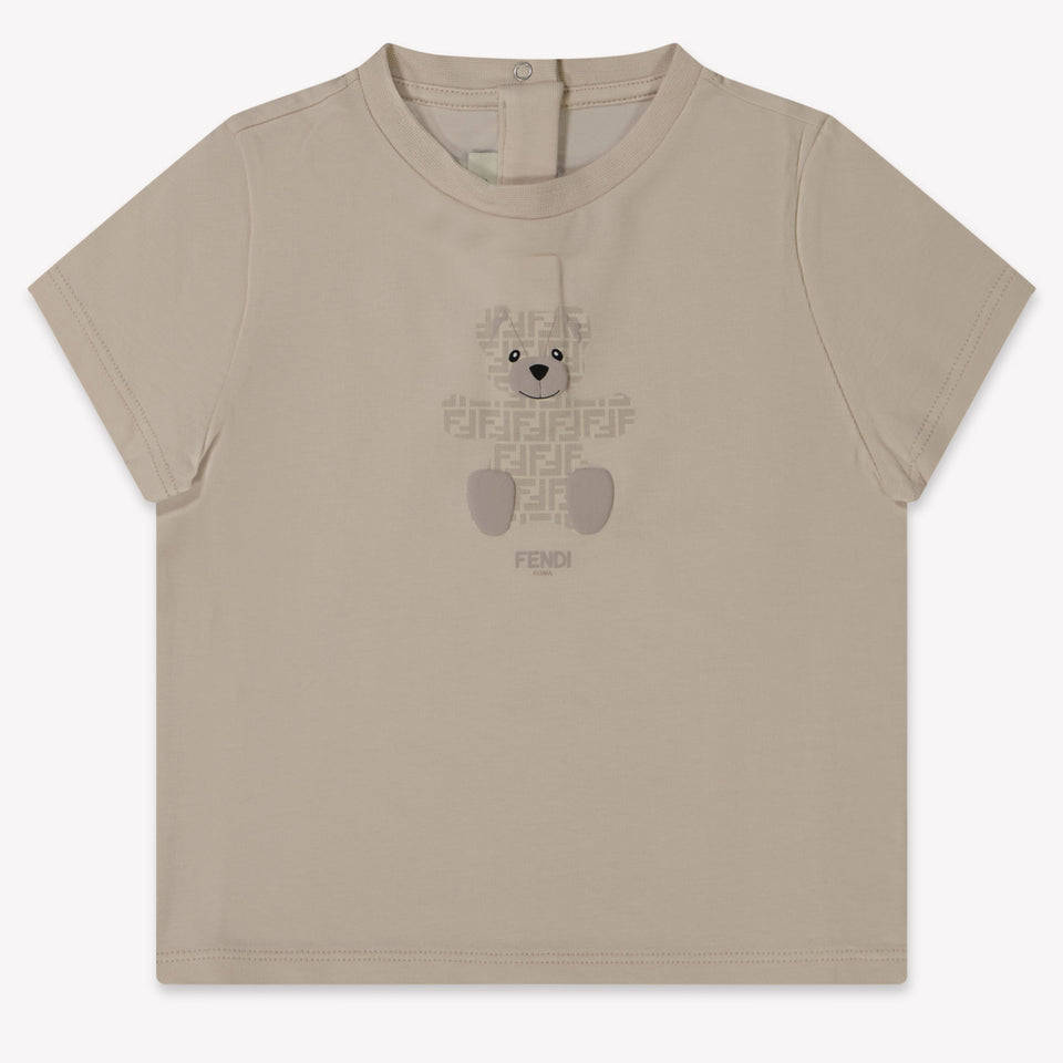 Fendi Baby Unisex T-Shirt Beige