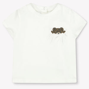 Fendi Bebé Unisex Camiseta en Blanco