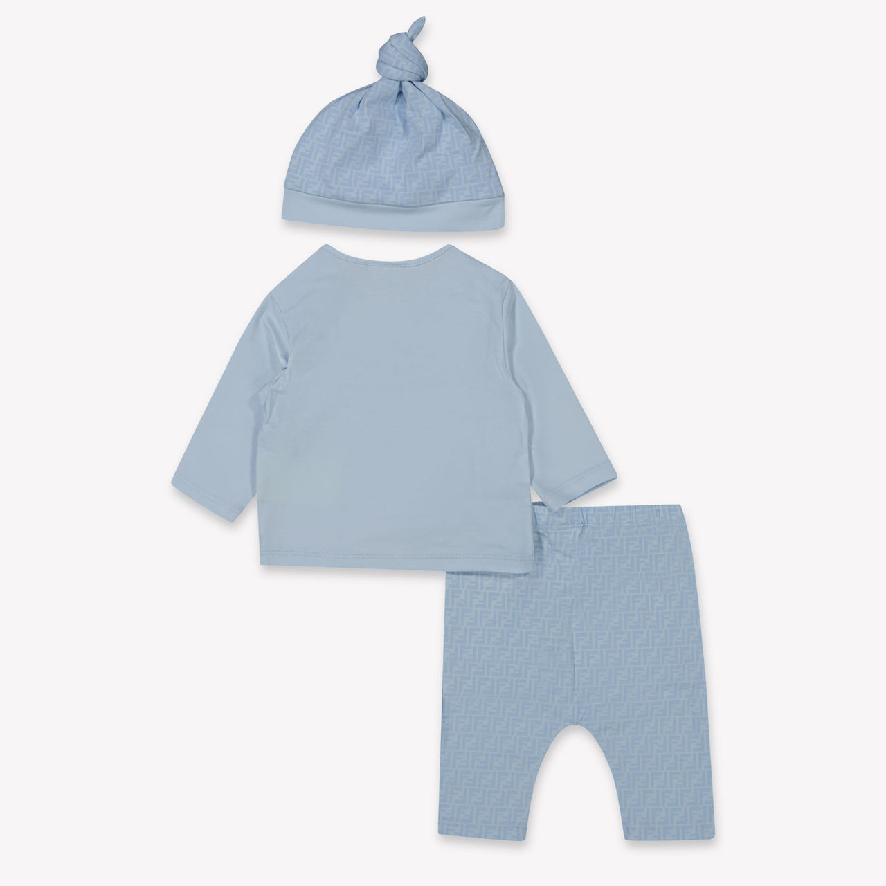 Fendi Bebé Unisex Traje de caja Azul Claro