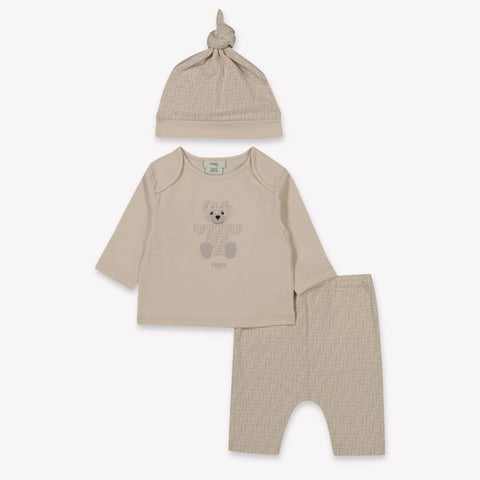 Fendi Bambino Unisex Tuta in scatola Beige