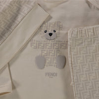 Fendi Bebé Unisex Traje de caja Beige
