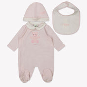 Fendi Baby Unisex Playsuit  Light Pink