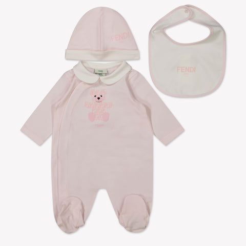 Fendi Bambino Unisex Tuta in scatola Rosa Chiaro