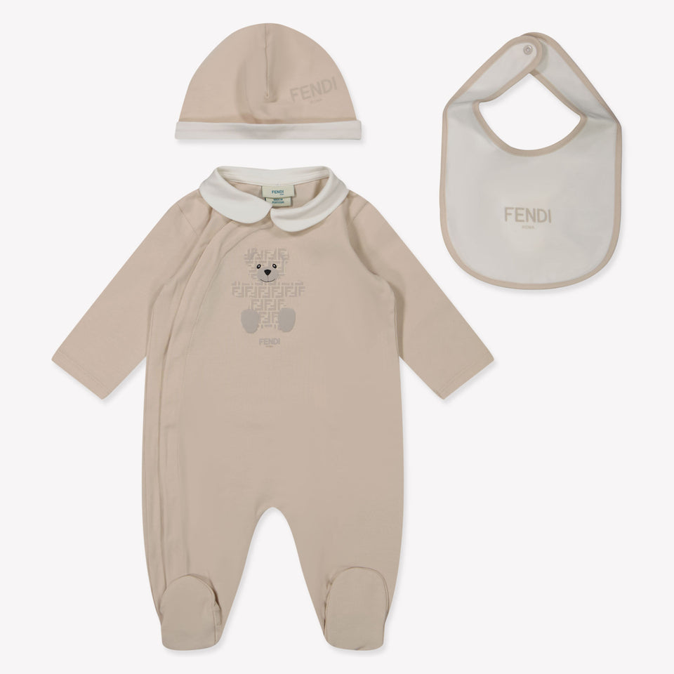 Fendi Baby Unisex Box Anzug Beige