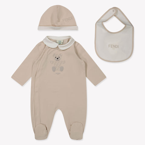 Fendi Bambino Unisex Tuta in scatola Beige