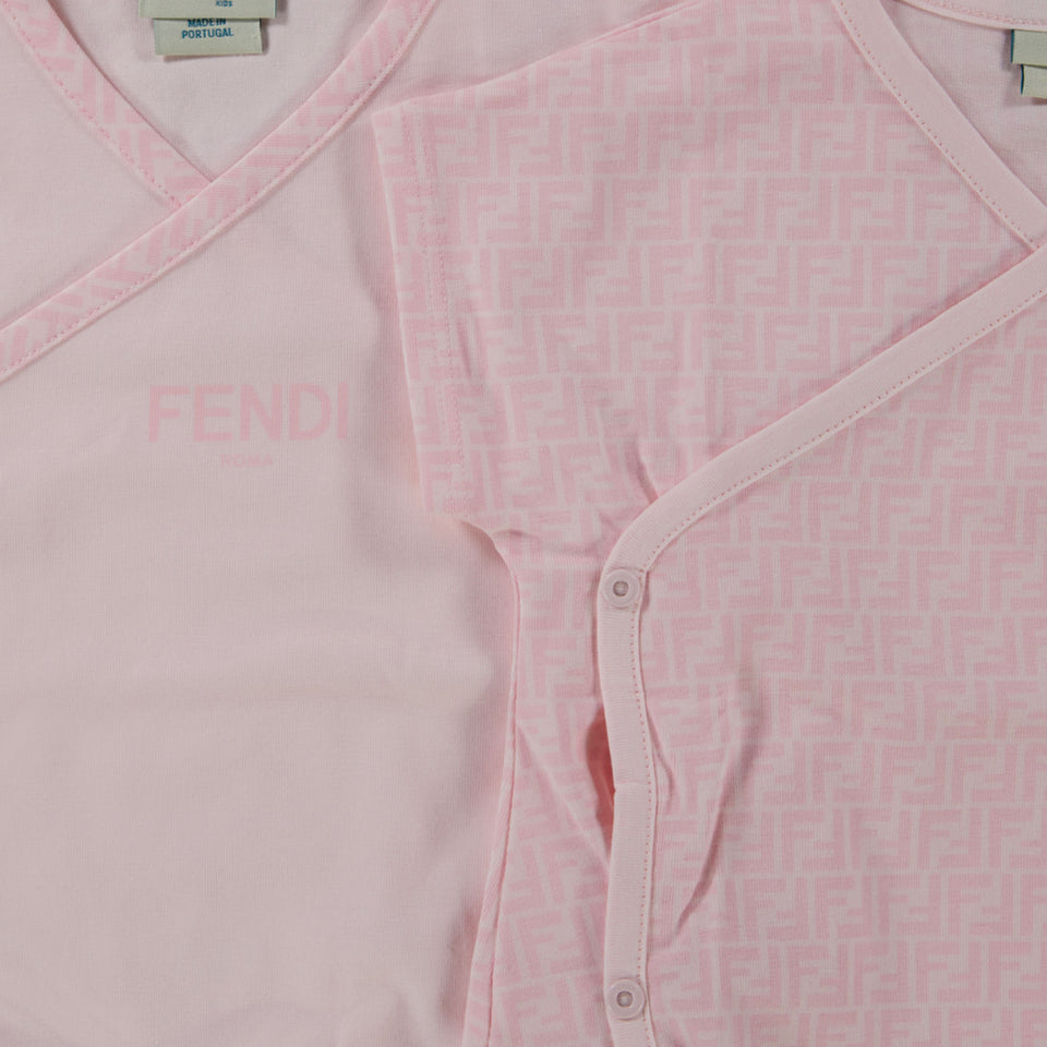 Fendi Bébé Unisexe Boîte en boîte Rose Léger