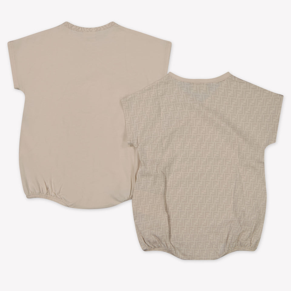 Fendi Baby Unisex Box Anzug Beige