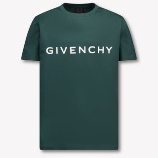 Givenchy Niño Chicos Camiseta en Verde Oscuro