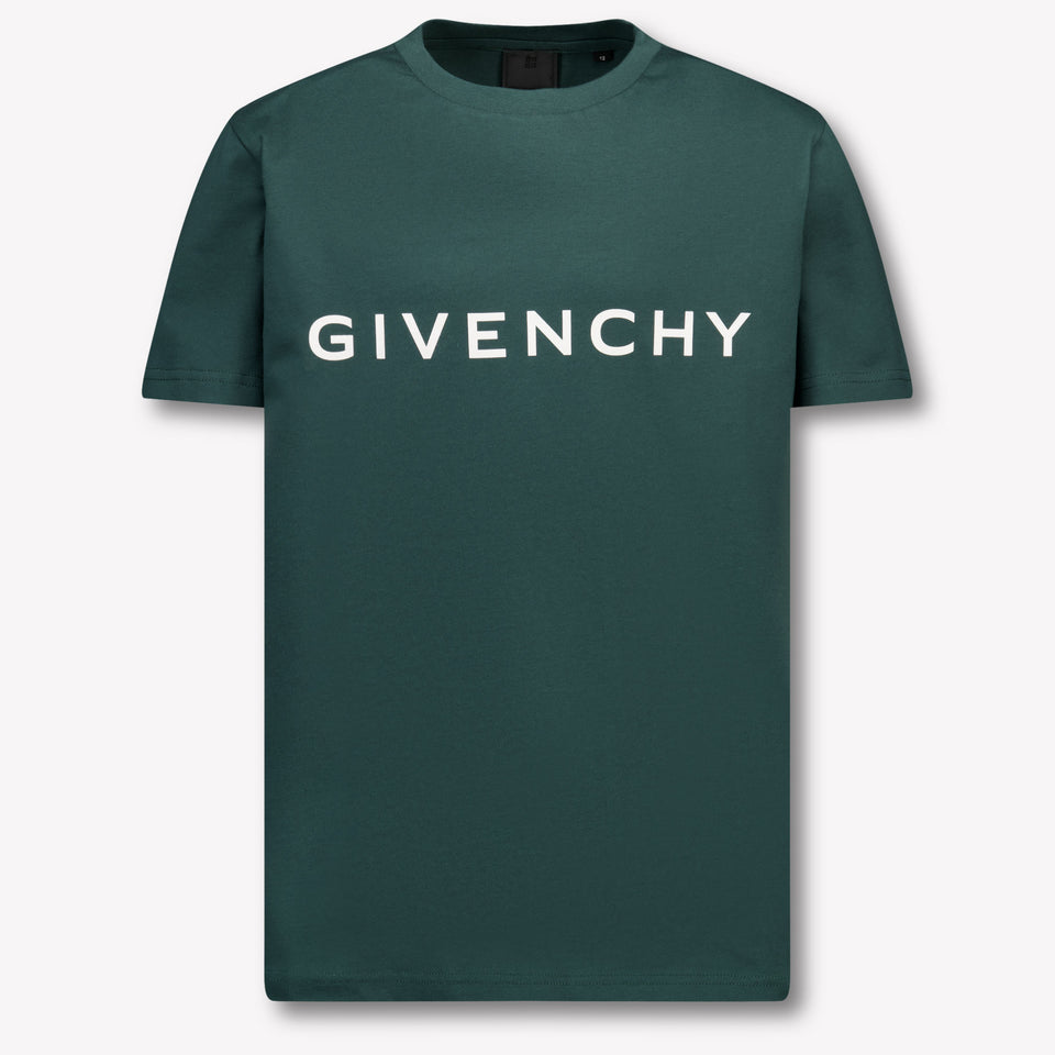Givenchy Kinder Jungen T-Shirt Dunkelgrün