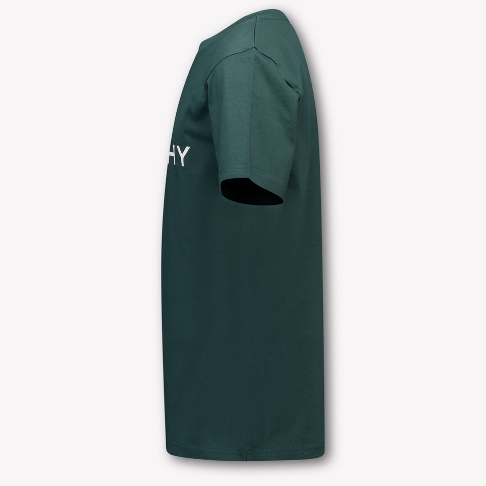 Givenchy Kinder Jungen T-Shirt Dunkelgrün