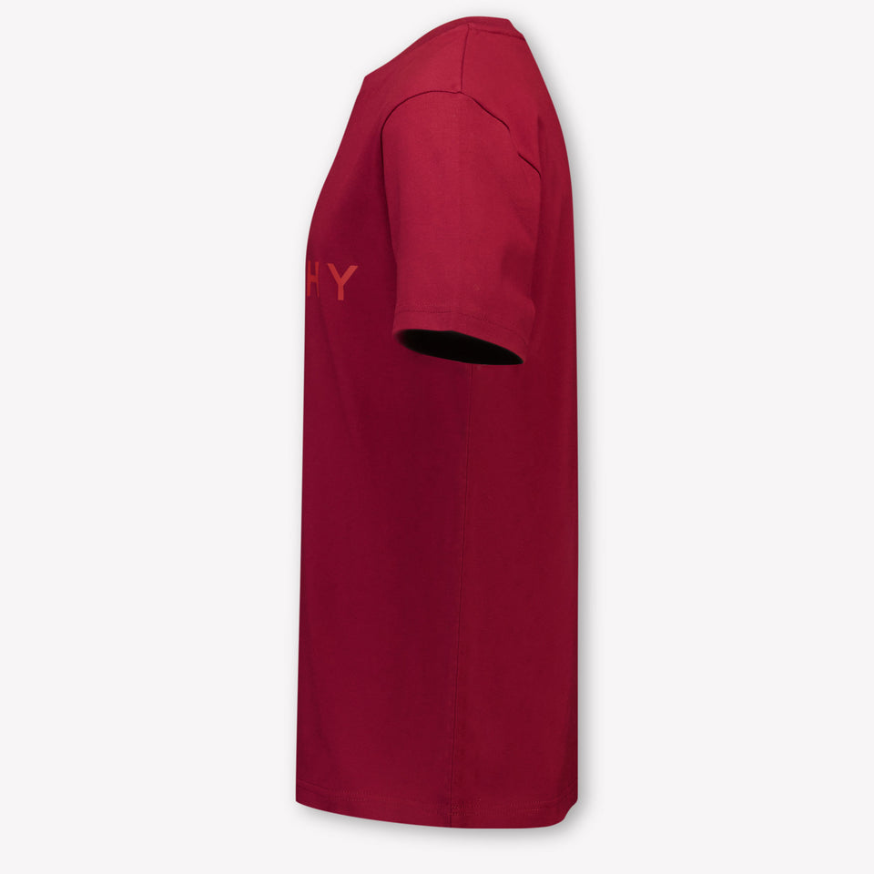 Givenchy Niño Chicos Camiseta en Burdeos