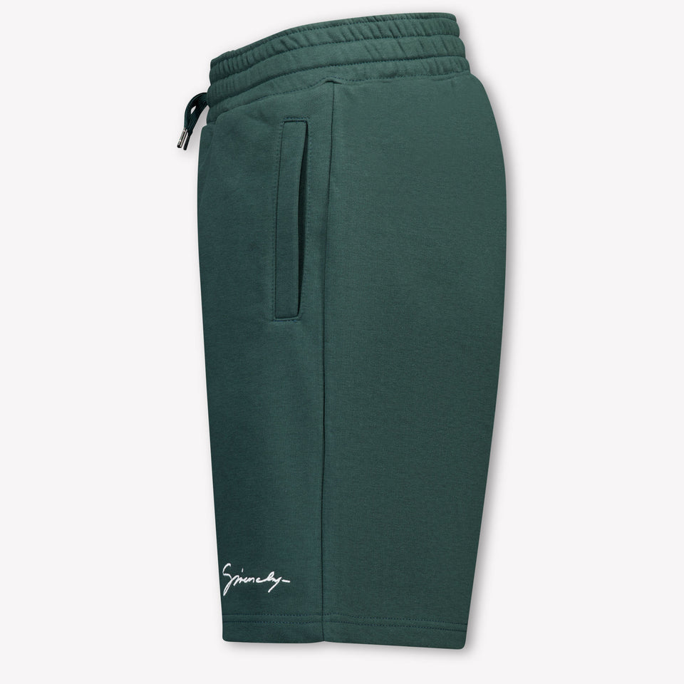 Givenchy Kinder Jongens Shorts In Donker Groen