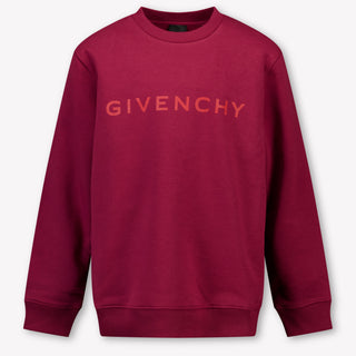 Givenchy Kinder Jongens Trui In Bordeaux