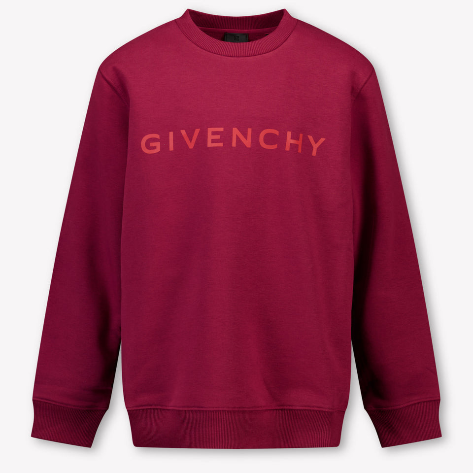 Givenchy Kinder Jongens Trui In Bordeaux