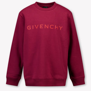 Givenchy Enfant Garçons Pull à Bordeaux