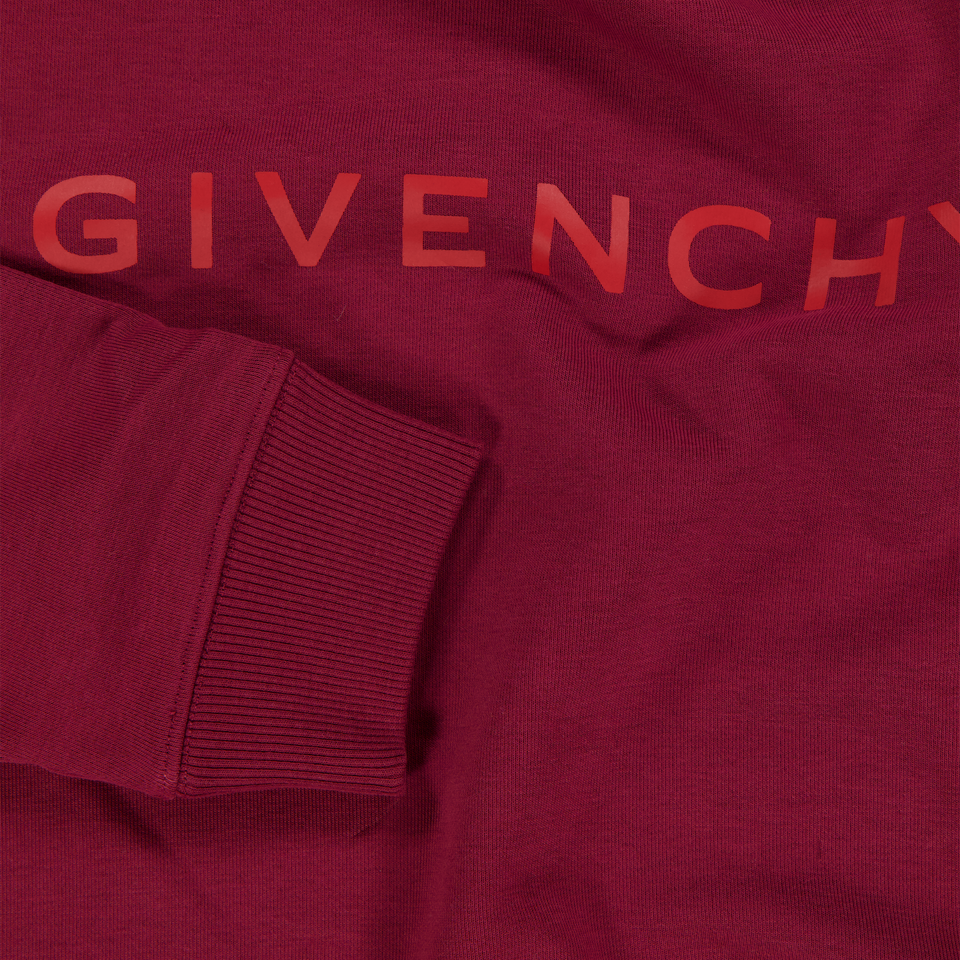 Givenchy Kinder Jongens Trui In Bordeaux