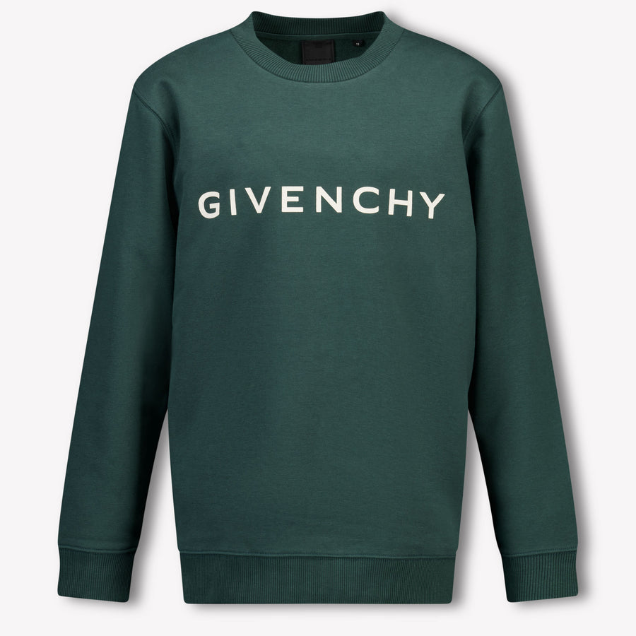 Givenchy Enfant Garçons Pull Vert Foncé