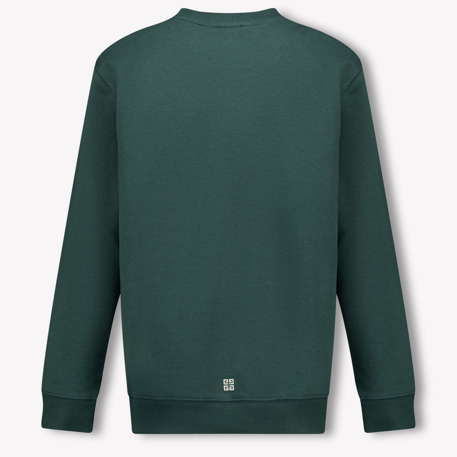 Givenchy Enfant Garçons Pull Vert Foncé