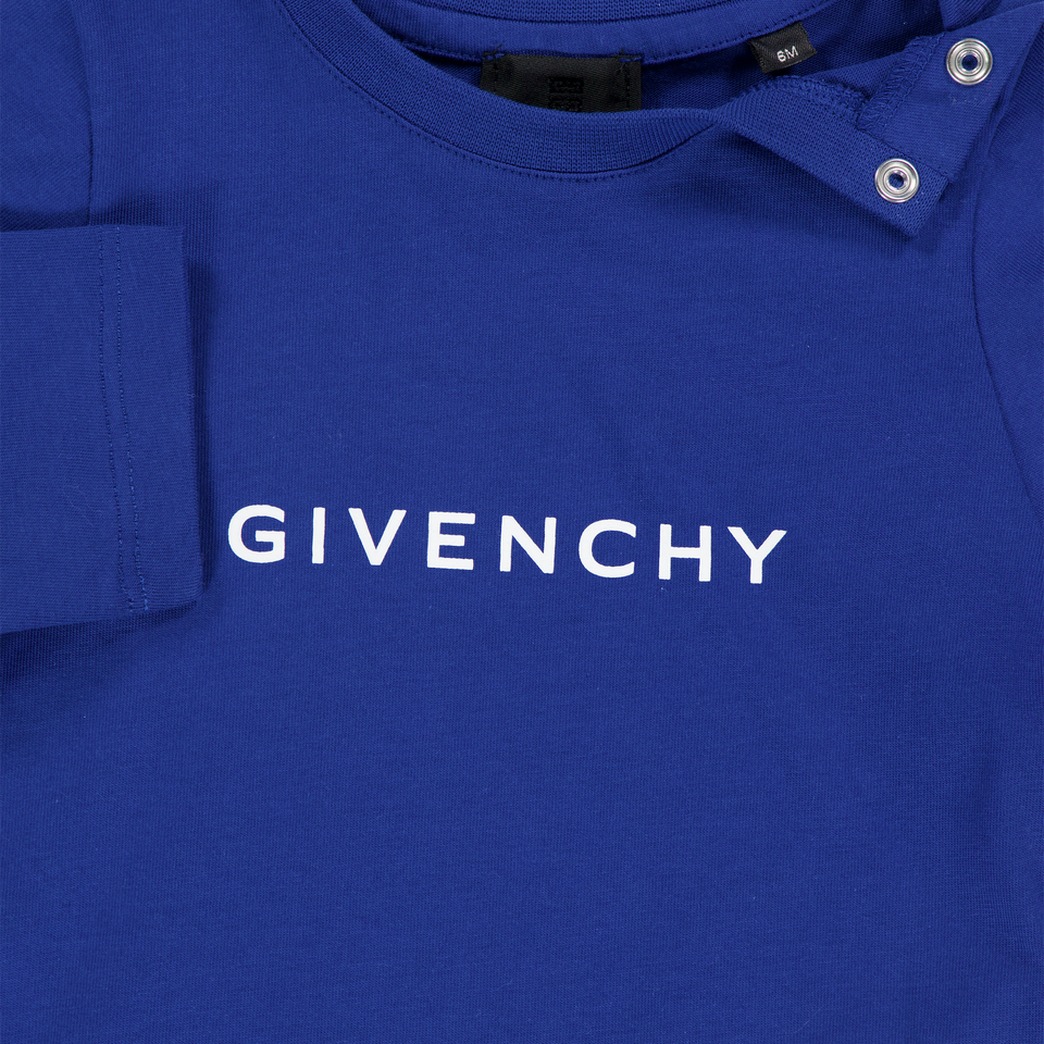 Givenchy Bébé Garçons T-shirt Bleu Cobalt