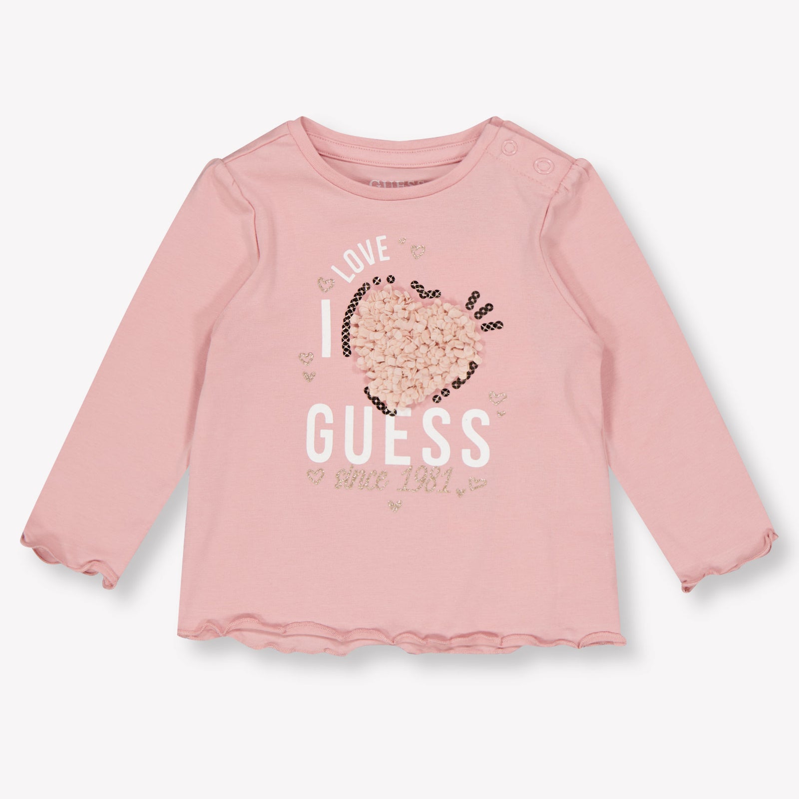 Guess Bébé Filles T-shirt dans l'ancien Rose