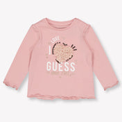 Guess Bambino Ragazze Maglietta dentro Rosa Antico