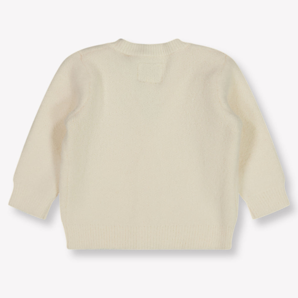 Guess Bebé Chicas Chaleco Blanco Roto