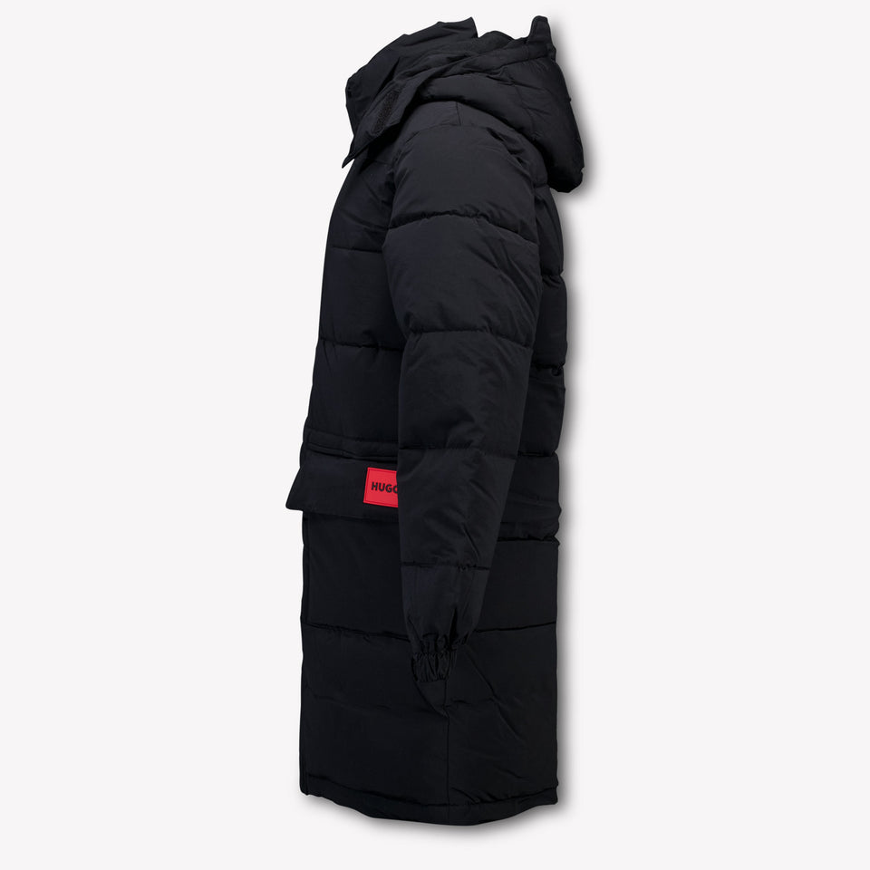 Hugo Kinder Garçons Veste d'hiver Noir