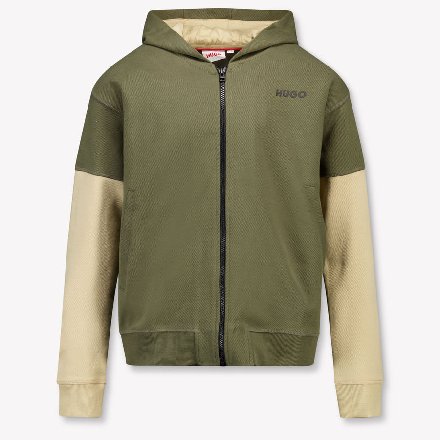 Hugo Kinder Garçons Gilet Armée