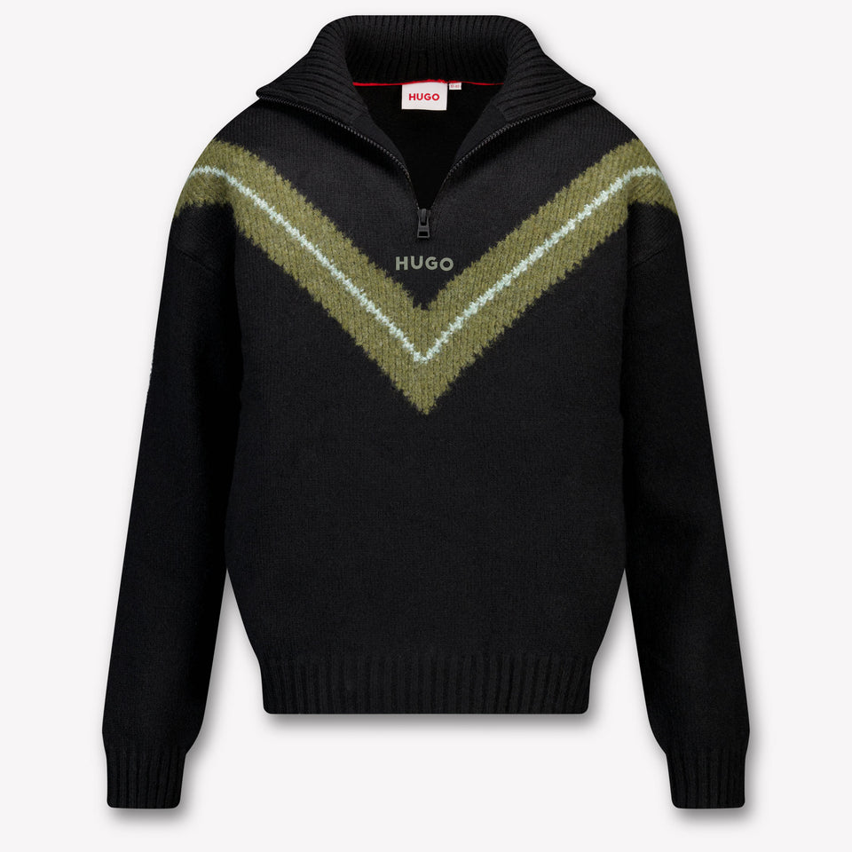 HUGO Kids Boys Sweater  Black