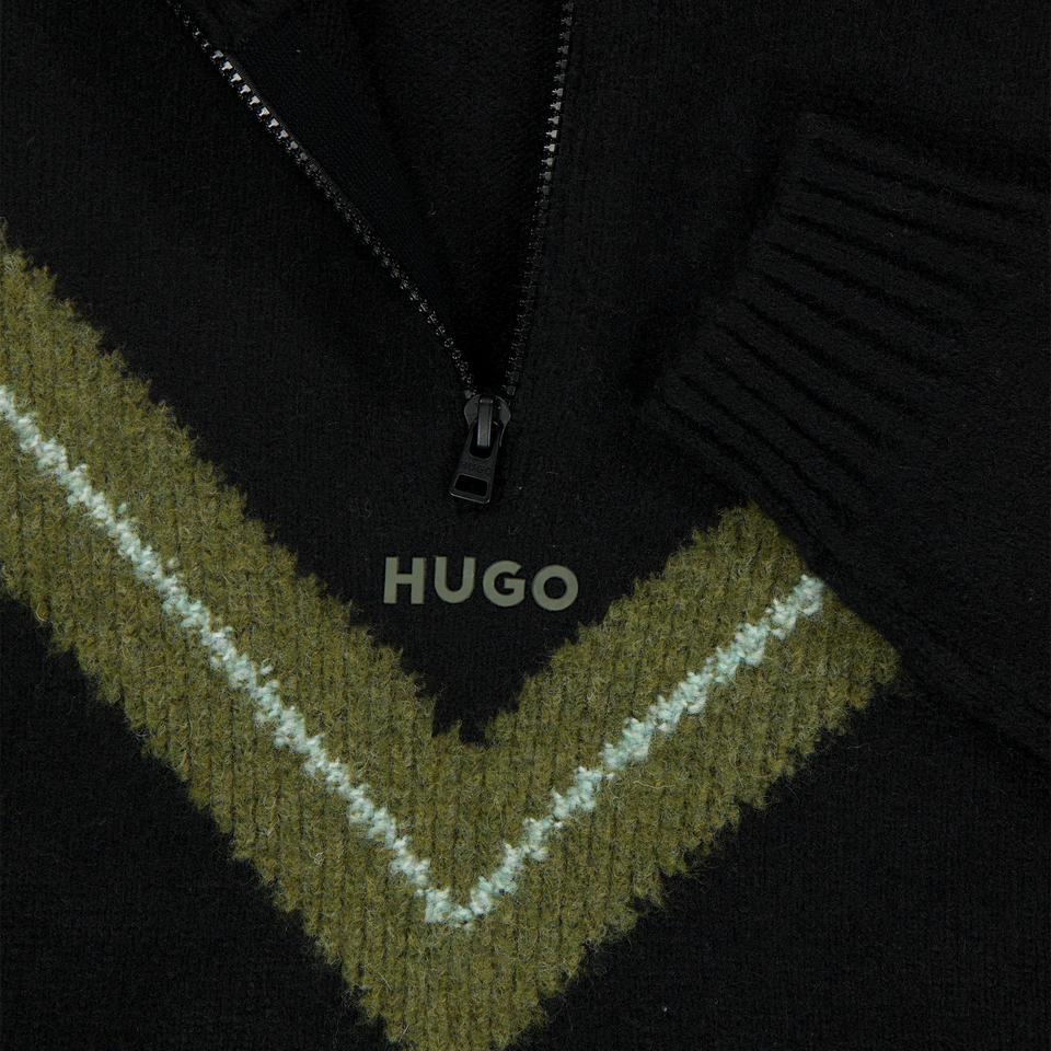 HUGO Kids Boys Sweater  Black