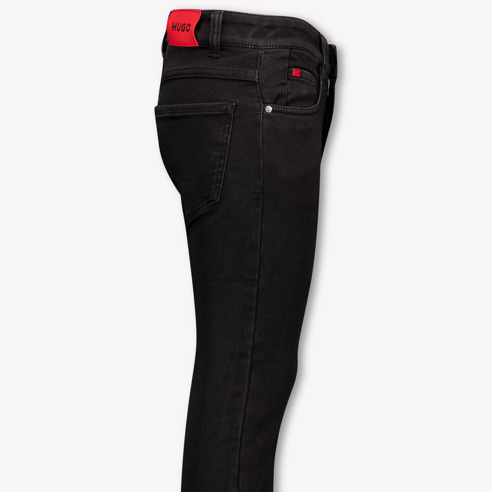 Hugo Kinder Jungen Jeans Schwarz
