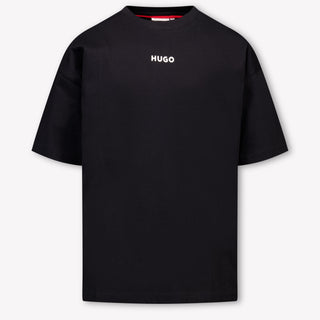 Hugo Kinder Chicos Camiseta en Negro